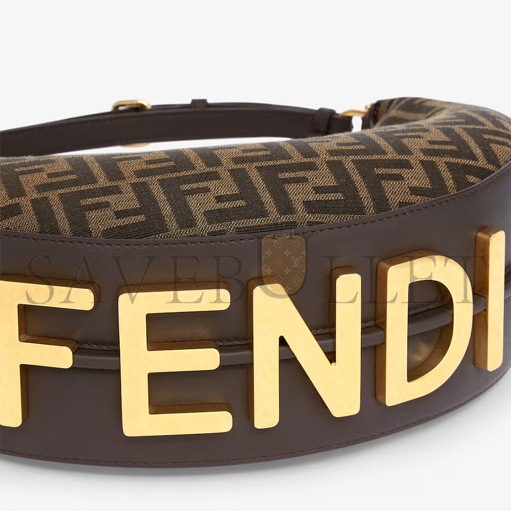 FENDI GRAPHY SMALL BROWN FF JACQUARD FABRIC BAG 8BR798ALP3F1I02 (29*24.5*10cm) FENDI GRAPHY SMALL BROWN FF JACQUARD FABRIC BAG 8BR798ALP3F1I02 (29*24.5*10cm)